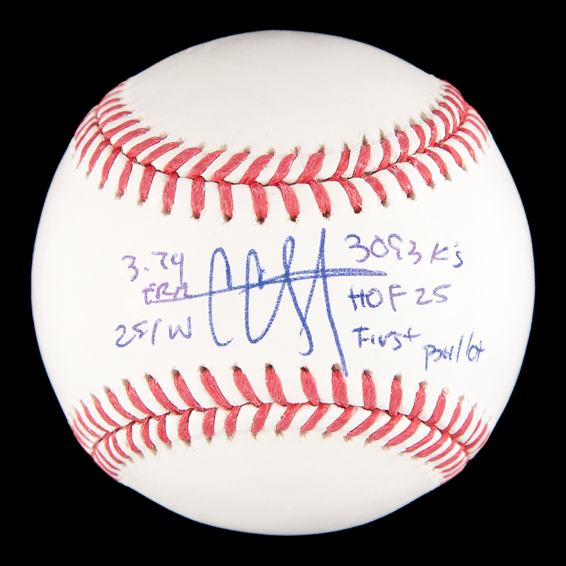Lot 820 CC Sabathia Signed Baseball (Ltd. Ed. #7/25)