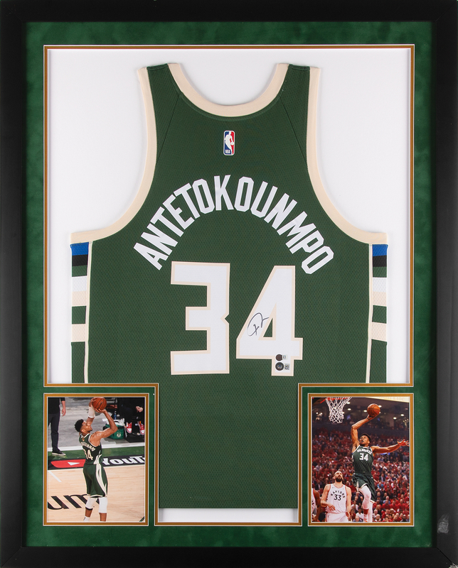 Lot 776 Giannis Antetokounmpo Signed Milwaukee Bucks Basketball Jersey