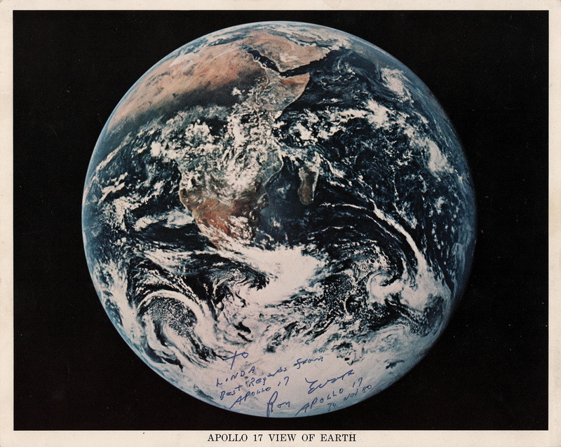 Lot 406 Ron Evans Signed Photograph