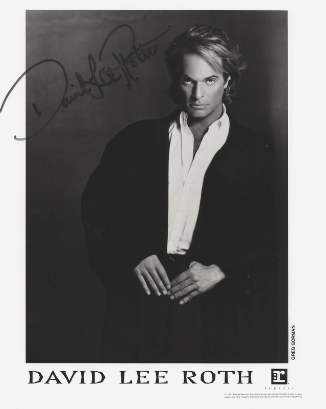 Lot 617 Van Halen: David Lee Roth Signed Photograph