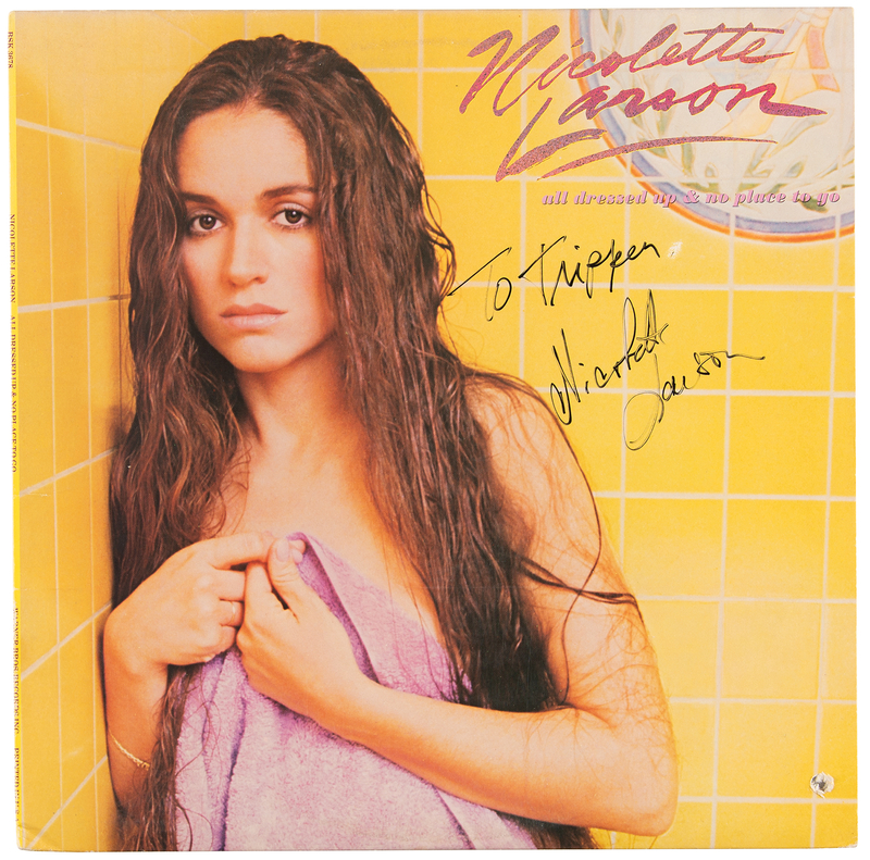 Lot 631 Nicolette Larson Signed Album - All Dressed Up & No Place to Go