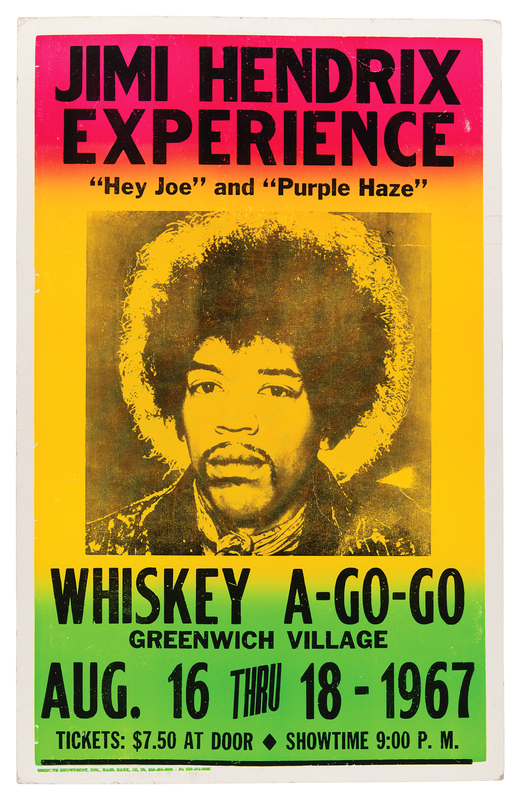 Lot 576 Jimi Hendrix Tribute Poster (14˝ x 22˝)