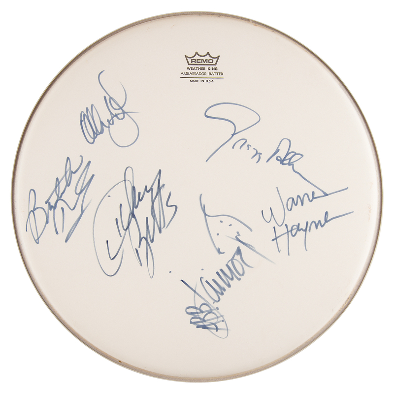 Lot 537 Allman Brothers Multi-Signed (6) Drum Head