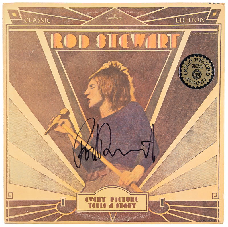 Lot 611 Rod Stewart Signed Album - Every Picture Tells a Story