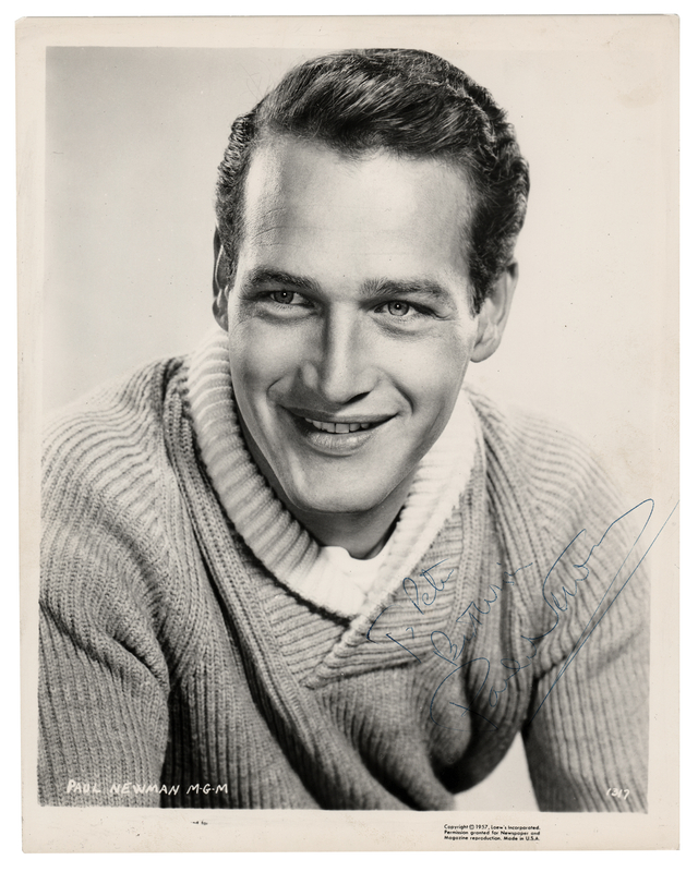 Lot 727 Paul Newman Signed Photograph