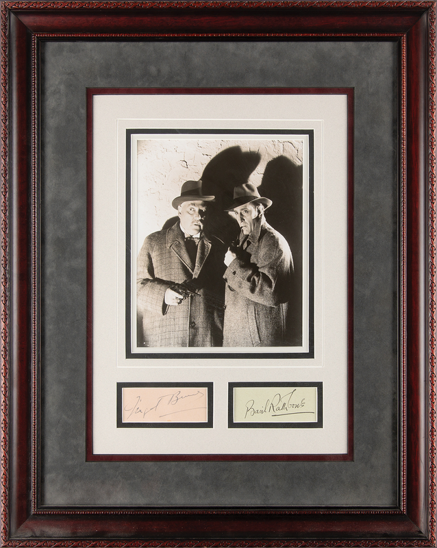 Lot 743 Sherlock Holmes: Rathbone and Bruce Signatures