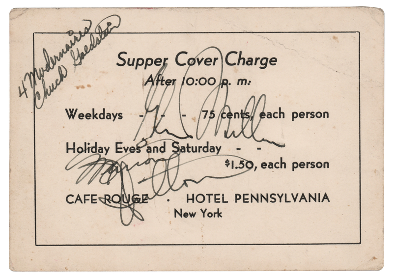 Lot 527 Glenn Miller Signature