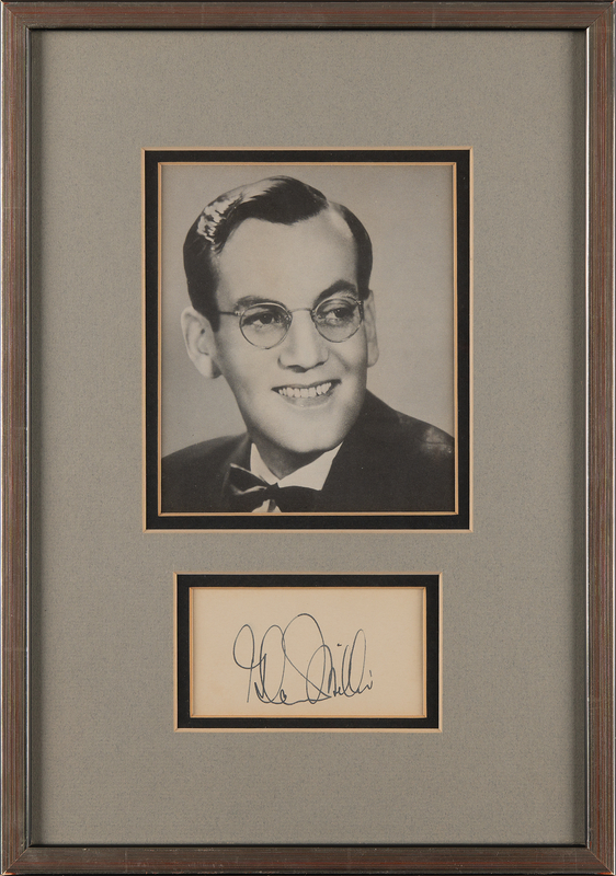 Lot 528 Glenn Miller Signature