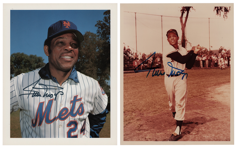 Lot 808 Willie Mays (2) Signed Photographs
