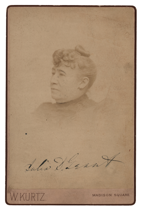 Lot 58 Julia D. Grant Signed Cabinet Photograph