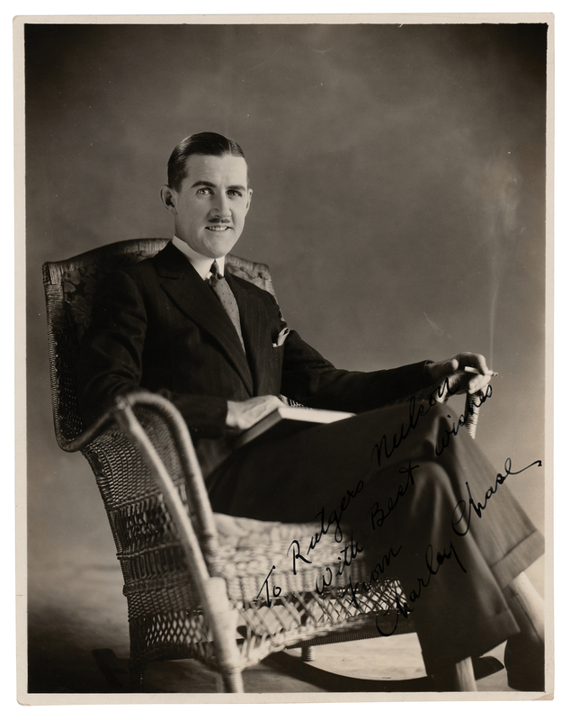 Lot 675 Charley Chase Signed Photograph