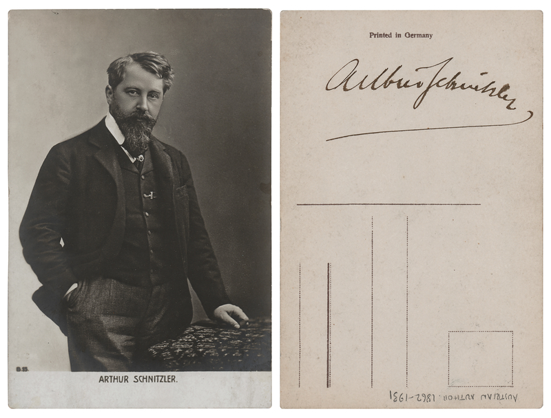 Lot 478 Arthur Schnitzler Signed Photograph