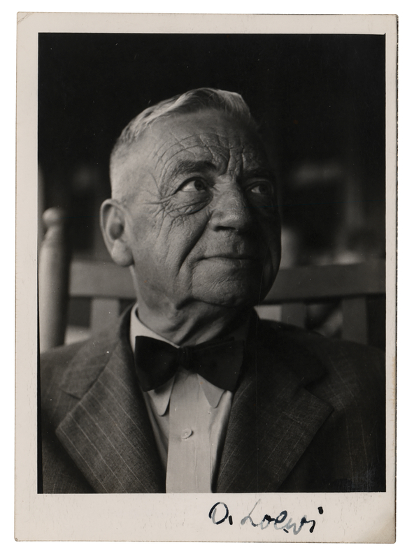 Lot 233 Otto Loewi Signed Photograph