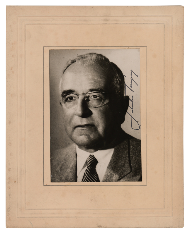 Lot 261 Getulio Vargas Signed Photograph