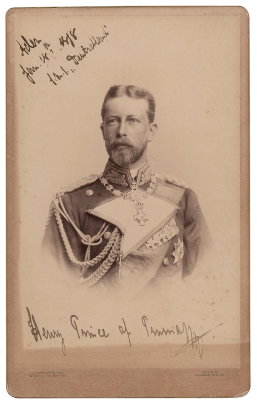 Lot 241 Prince Henry of Prussia Signed Photograph
