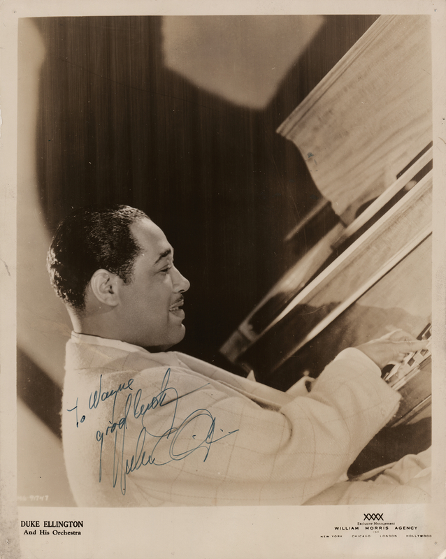 Lot 522 Duke Ellington Signed Photograph