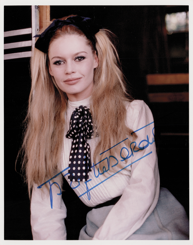 Lot 658 Brigitte Bardot Signed Photograph