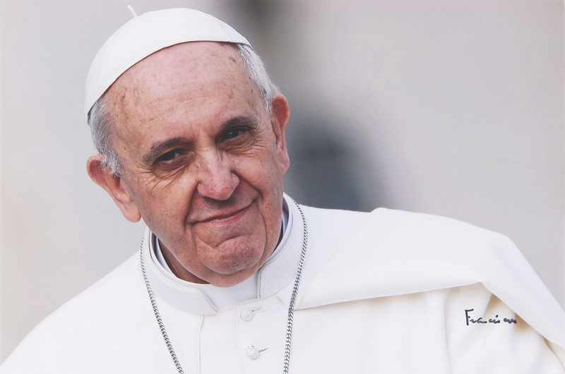 Lot 157 Pope Francis Signed Photograph