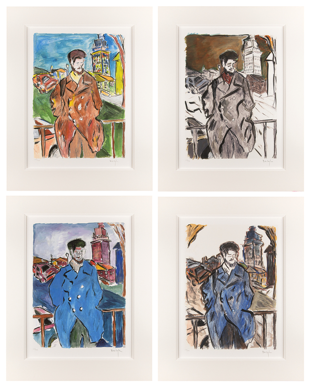 Lot 498 Bob Dylan Suite of (4) Signed Giclee Prints - 'Man on a Bridge' (Ltd. Ed. #273/295)
