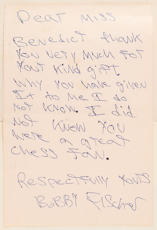 Lot 789 Bobby Fischer Autograph Letter Signed - 