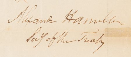 Lot #140 Alexander Hamilton Signed Document on the Import of Distilled Spirits - Image 4