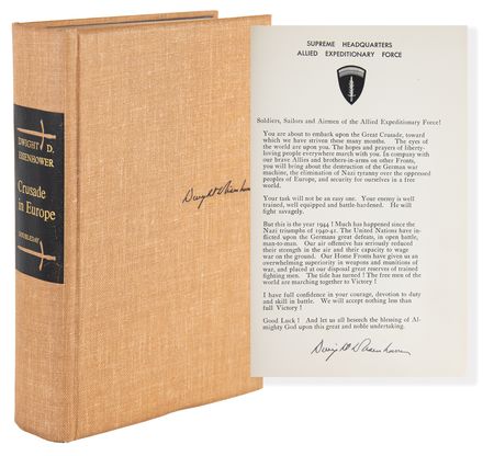 Lot #33 Dwight D. Eisenhower Signed Book - Crusade in Europe - Image 1
