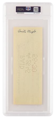 Lot #385 Orville Wright Twice-Signed Check - Image 2