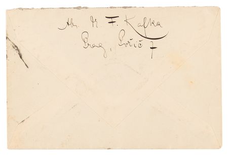 Lot #467 Franz Kafka Signed Envelope - Image 1
