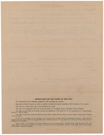 Lot #436 Norman Rockwell (2) Documents Signed for the Sale of His Vermont Farmhouse - Image 4
