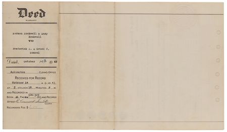 Lot #436 Norman Rockwell (2) Documents Signed for the Sale of His Vermont Farmhouse - Image 9