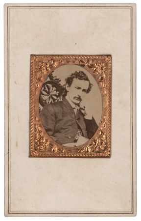 Lot #185 John Wilkes Booth Carte-de-Visite Photograph - Image 1