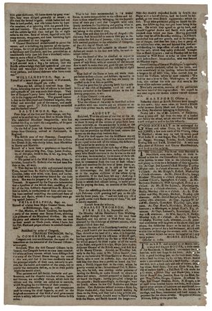 Lot #323 Benedict Arnold: The Connecticut Courant, and the Weekly Intelligencer (October 3, 1780) - 