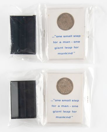 Lot #390 Apollo 11 Manned Flight Awareness Medallions (2), Minted with Flown Metal - Image 2