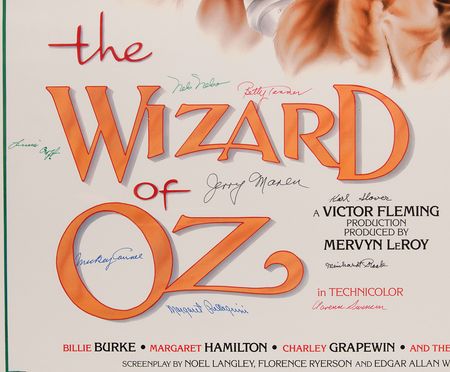 Lot #765 Wizard of Oz: Munchkins (9) Signed Poster (22˝ x 34˝) - Image 2