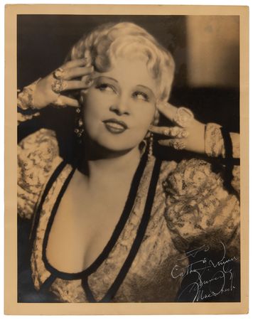 Lot #761 Mae West (2) Signed Items - Book and Oversized Photograph - Image 2