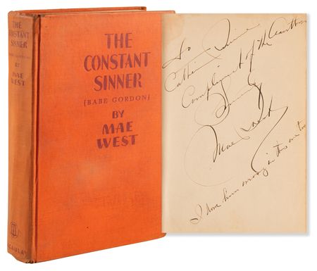 Lot #761 Mae West (2) Signed Items - Book and Oversized Photograph - Image 3