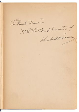 Lot #69 Herbert Hoover Signed Book - The Challenge to Liberty - Image 4