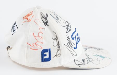 Lot #121 Donald Trump and Rudy Giuliani Signed Titleist Baseball Hat - Image 3