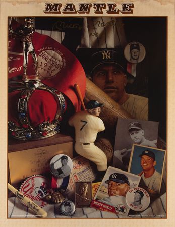 Lot #804 Mickey Mantle Signed Poster (21˝ x 27.25˝) - Image 2