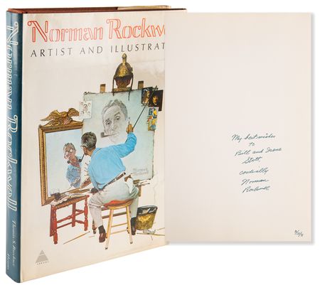 Lot #447 Norman Rockwell Oversized Signed Book - Norman Rockwell: Artist and Illustrator - Image 1