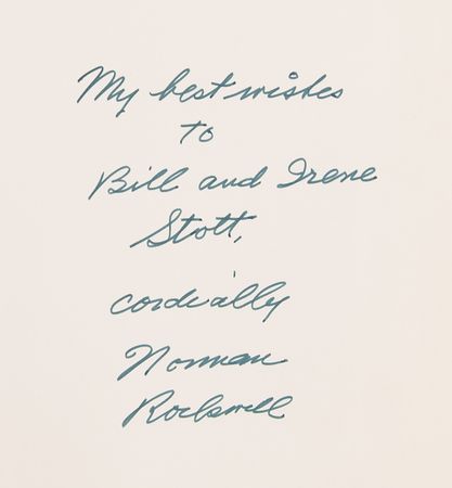 Lot #447 Norman Rockwell Oversized Signed Book - Norman Rockwell: Artist and Illustrator - Image 2