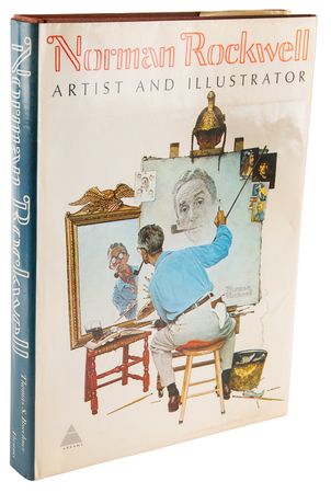 Lot #447 Norman Rockwell Oversized Signed Book - Norman Rockwell: Artist and Illustrator - Image 3