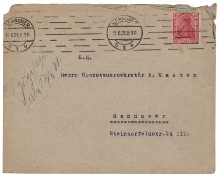 Lot #342 Paul von Hindenburg Typed Letter Signed - Image 2