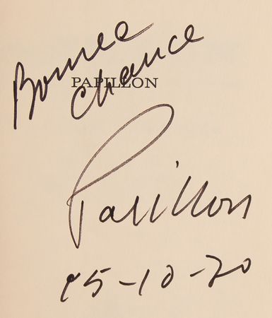 Lot #470 Henri Charriere Signed Book - Papillon - Image 2