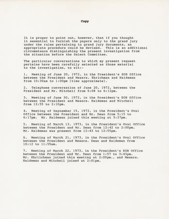 Lot #197 Archibald Cox Signed Souvenir Typescript and Typed Note Signed - Image 3