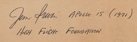 Lot #410 Jim Irwin Oversized Signed Photograph - Image 2