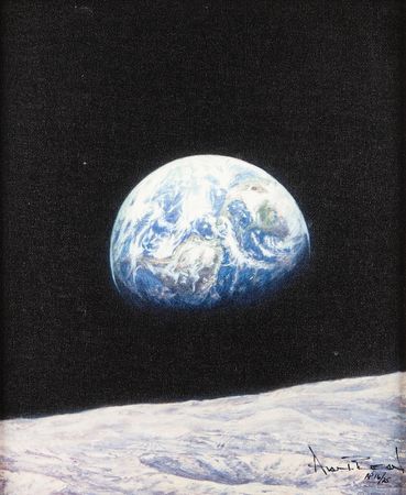 Lot #400 Alan Bean Signed Canvas Giclee Print - 'Mother Earth' (Ltd. Ed. #AP16/25) - Image 2