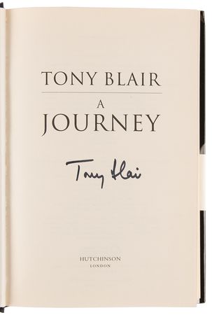 Lot #183 Tony Blair Signed Baseball and Signed Book - Image 4