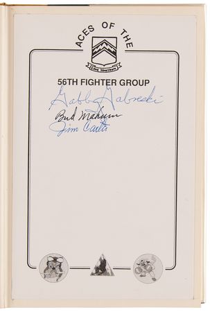 Lot #380 WWII Flying Aces (4) Signed Book - Image 5