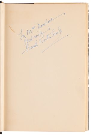 Lot #734 Basil Rathbone Signed Book - In and Out of Character - Image 4